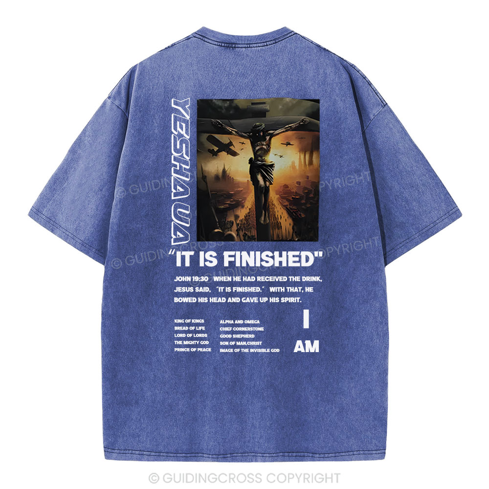 It Is Finished Christian Washed T-Shirt