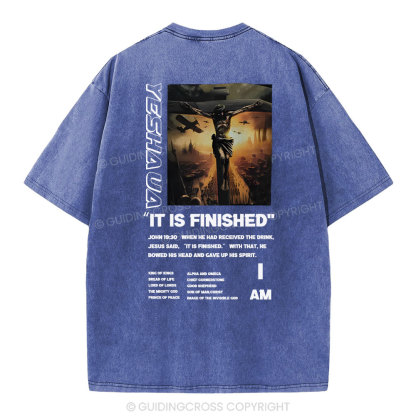 It Is Finished Christian Washed T-Shirt