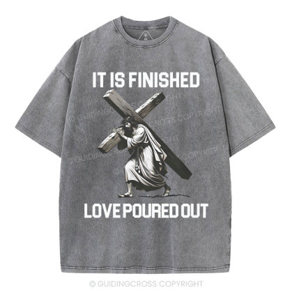 It Is Finished Christian Washed T-Shirt