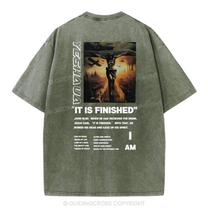 It Is Finished Christian Washed T-Shirt