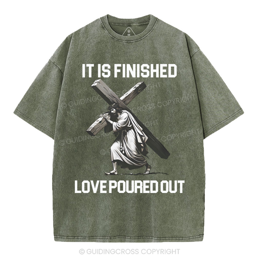 It Is Finished Christian Washed T-Shirt
