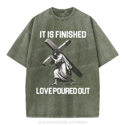 It Is Finished Christian Washed T-Shirt