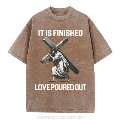 It Is Finished Christian Washed T-Shirt