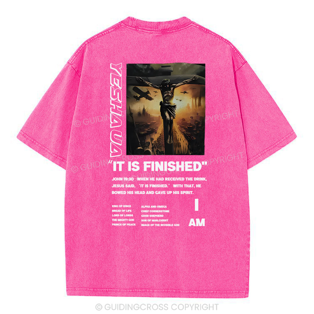 It Is Finished Christian Washed T-Shirt