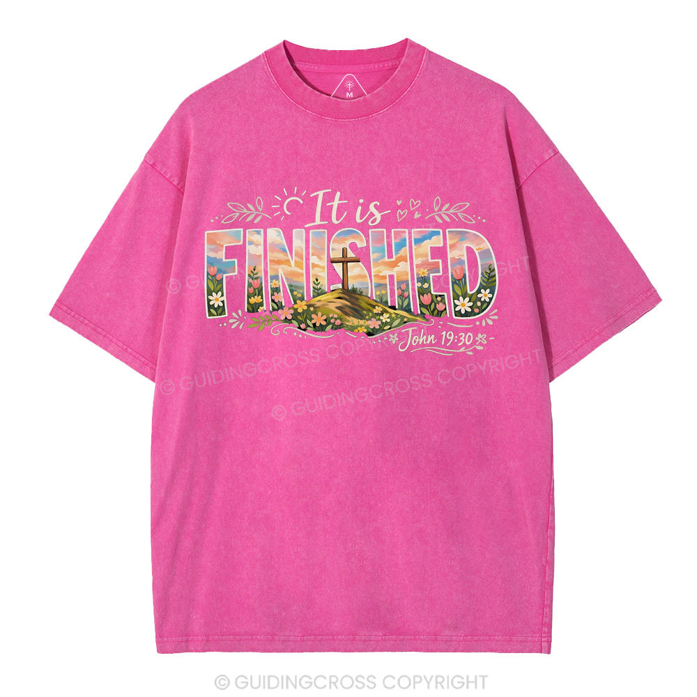 It Is Finished Christian Washed T-Shirt