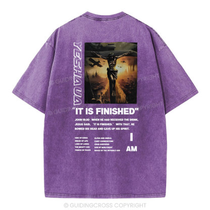It Is Finished Christian Washed T-Shirt