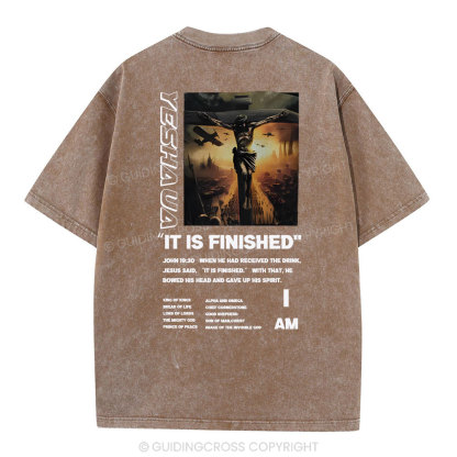 It Is Finished Christian Washed T-Shirt