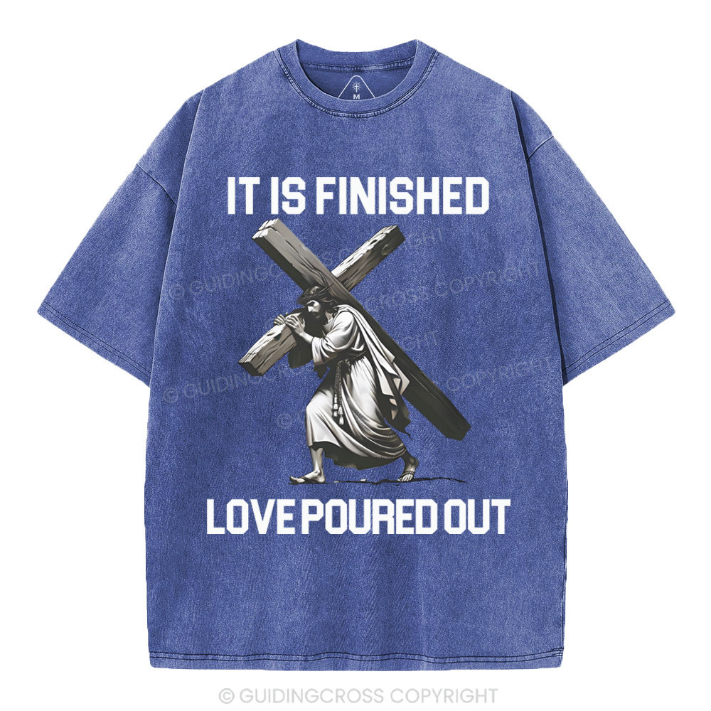 It Is Finished Christian Washed T-Shirt