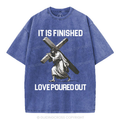 It Is Finished Christian Washed T-Shirt