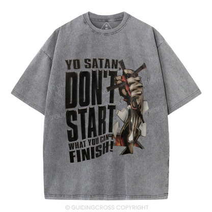 It Is Finished Christian Washed T-Shirt