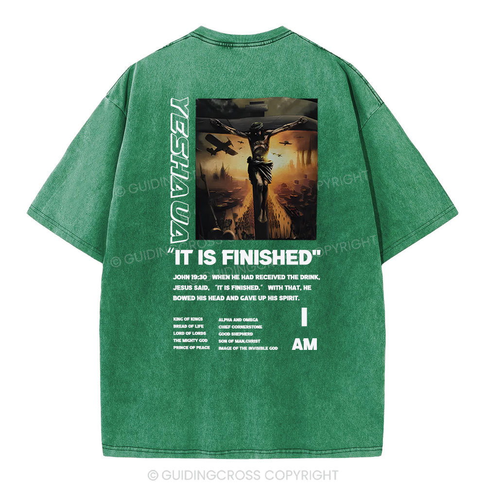 It Is Finished Christian Washed T-Shirt