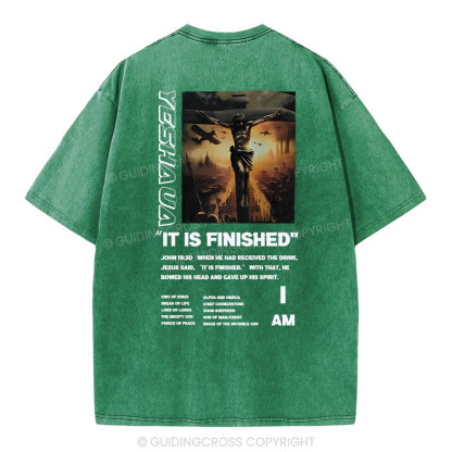It Is Finished Christian Washed T-Shirt