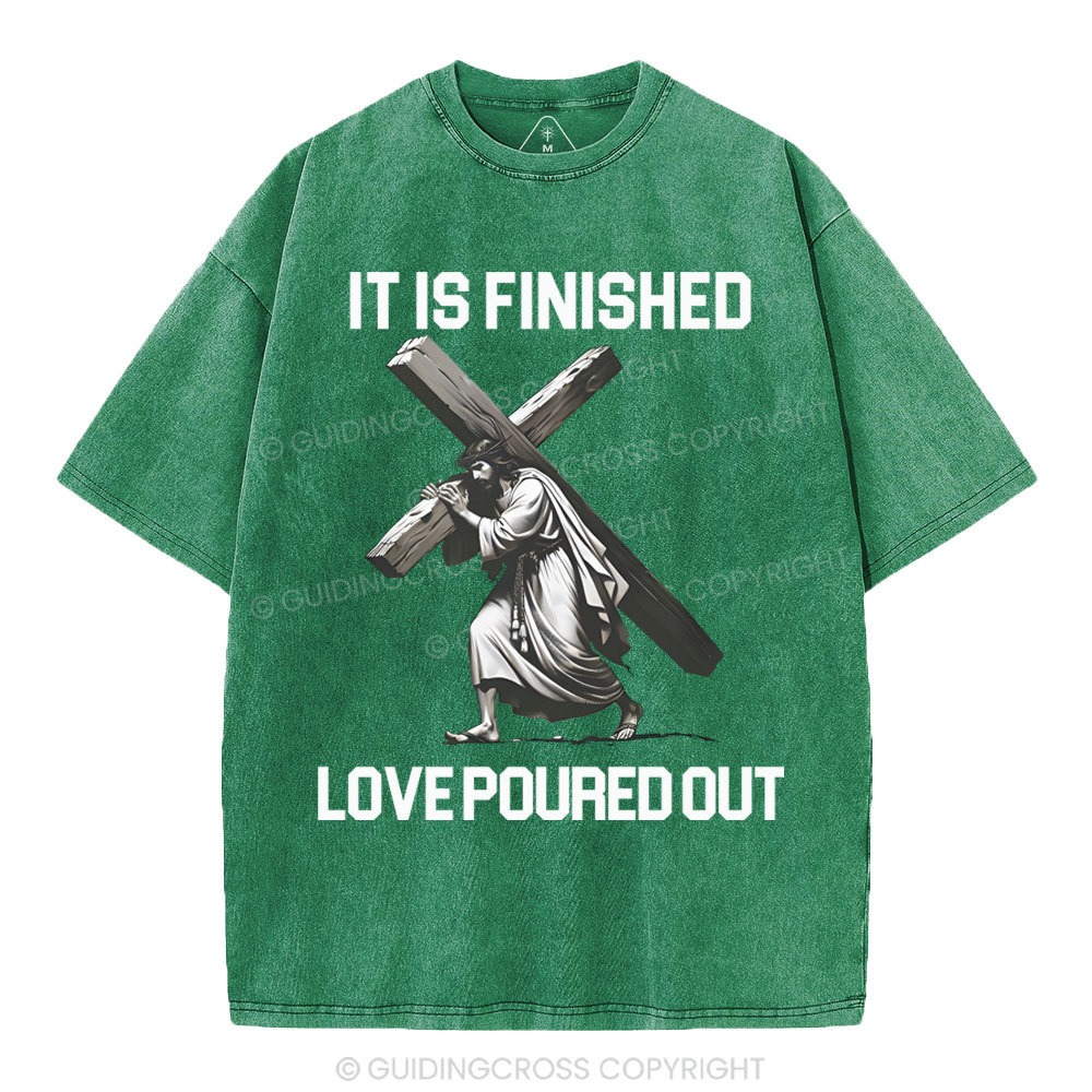 It Is Finished Christian Washed T-Shirt