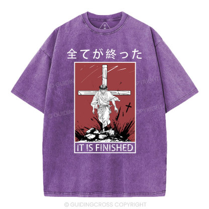 It Is Finished Christian Washed T-Shrit