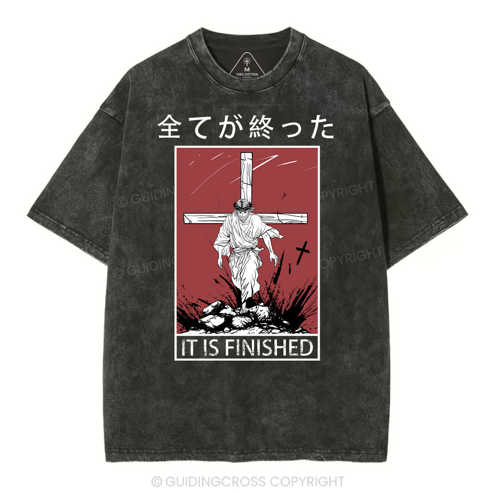 It Is Finished Christian Washed T-Shrit