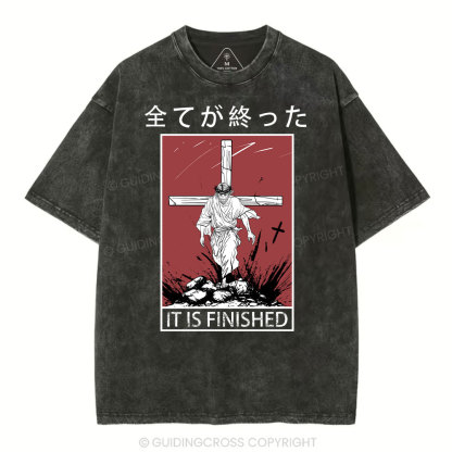 It Is Finished Christian Washed T-Shrit