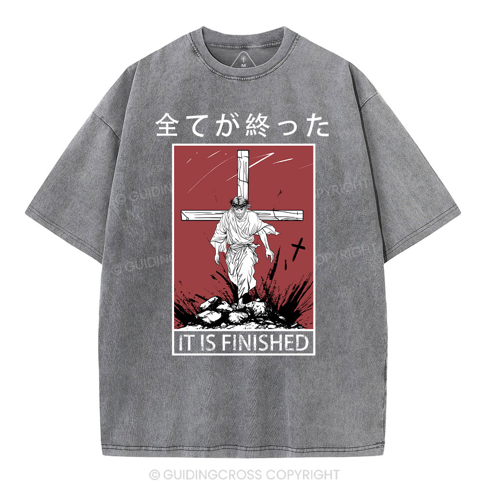 It Is Finished Christian Washed T-Shrit