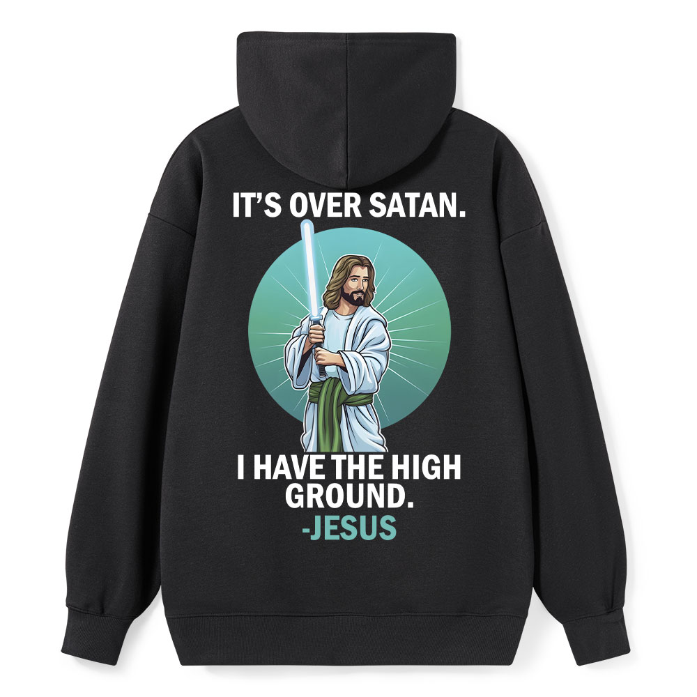 ★状態良★CG-2152 CHRISTIAN ES It Is Over Satan I Have The High Ground Christian Hoodie Sale