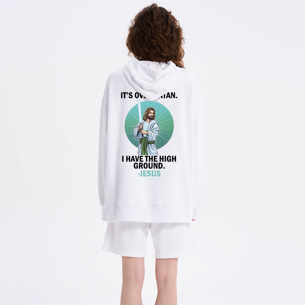 ★状態良★CG-2152 CHRISTIAN ES It Is Over Satan I Have The High Ground Christian Hoodie Sale