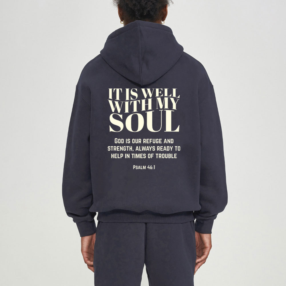 It Is Well With My Soul Christian Fleece Hoodie Set
