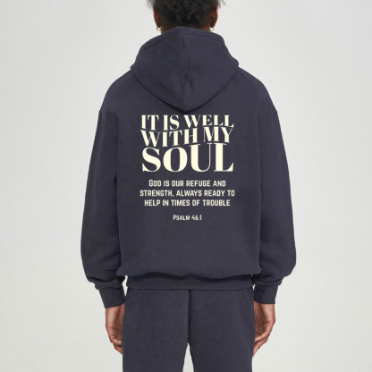 It Is Well With My Soul Christian Fleece Hoodie Set
