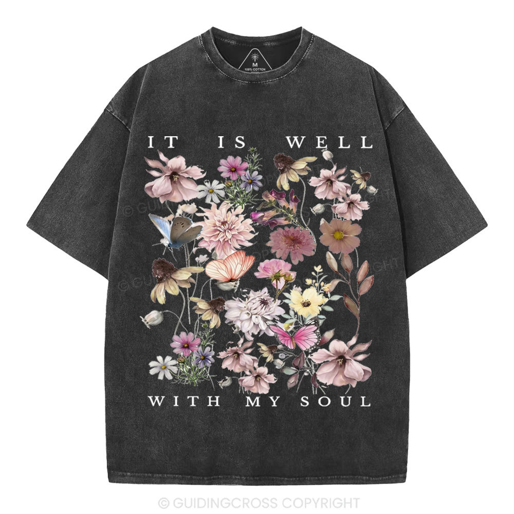 Motherhood Is My Ministry Christian Washed T-Shirt Sale - GuidingCross