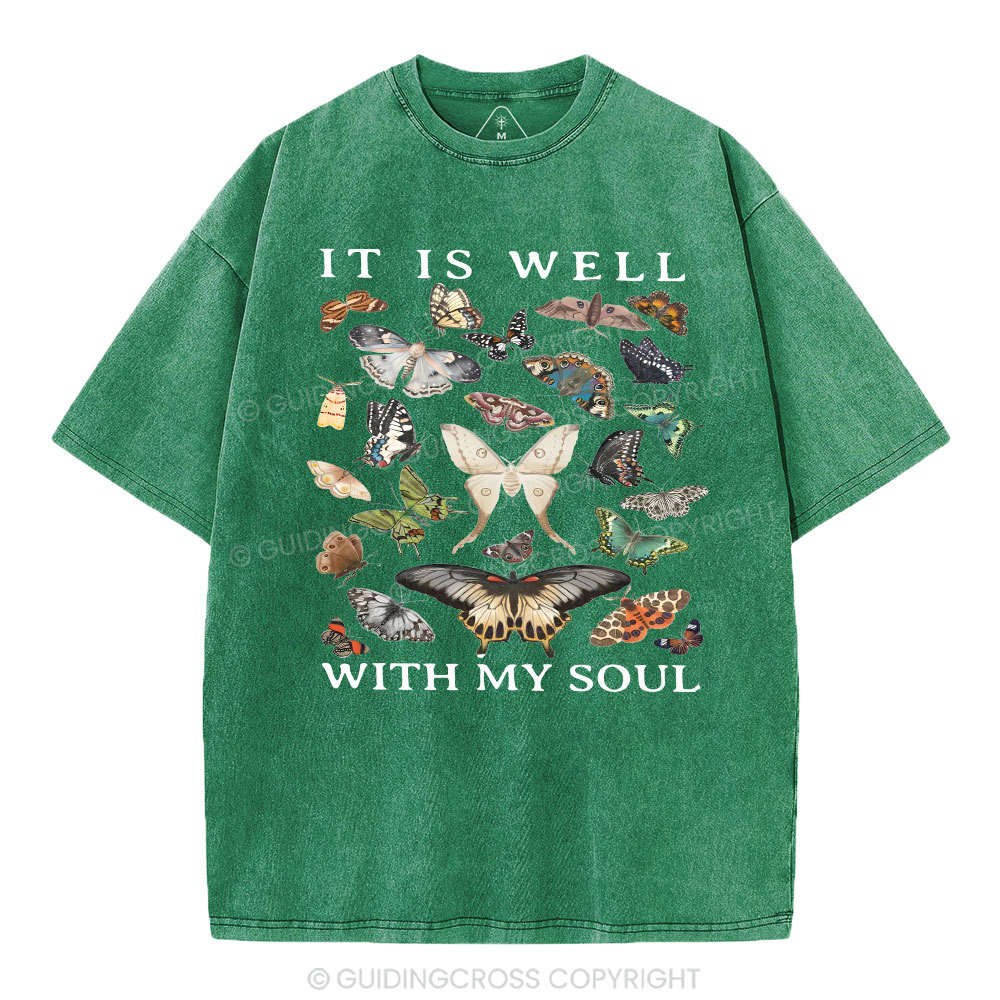 It Is Will With My Soul Christian Washed T-Shirt