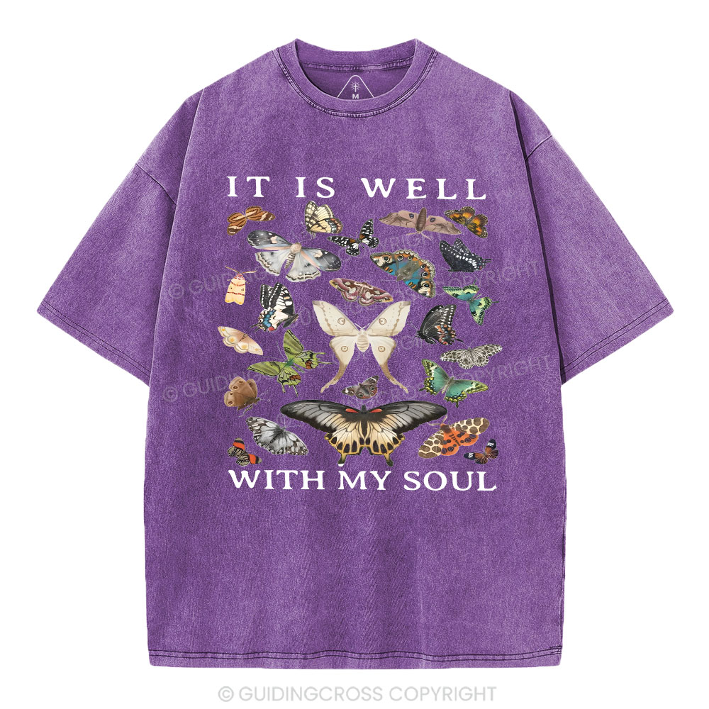 It Is Will With My Soul Christian Washed T-Shirt