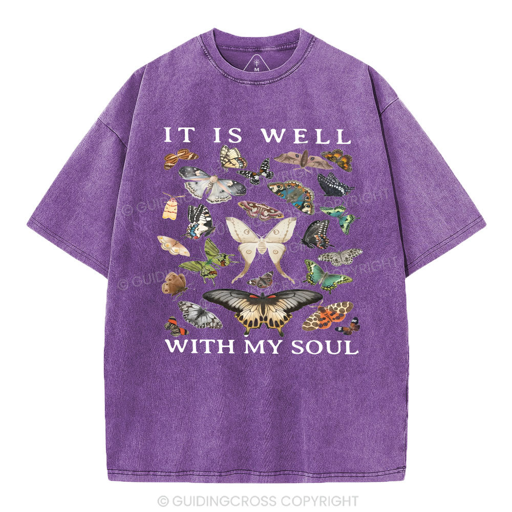 It Is Will With My Soul Christian Washed T-Shirt
