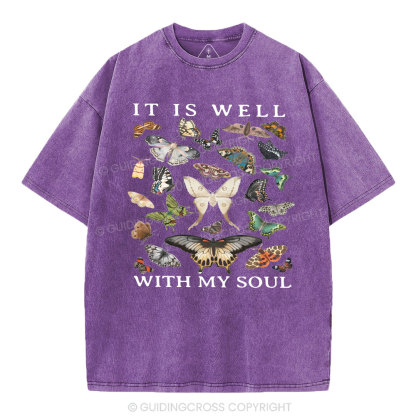 It Is Will With My Soul Christian Washed T-Shirt