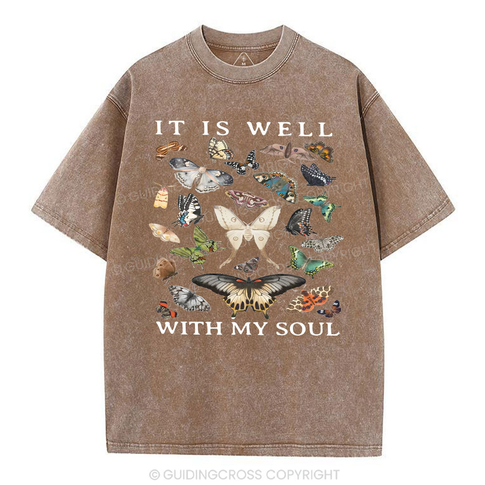 It Is Will With My Soul Christian Washed T-Shirt