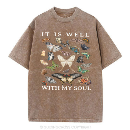 It Is Will With My Soul Christian Washed T-Shirt