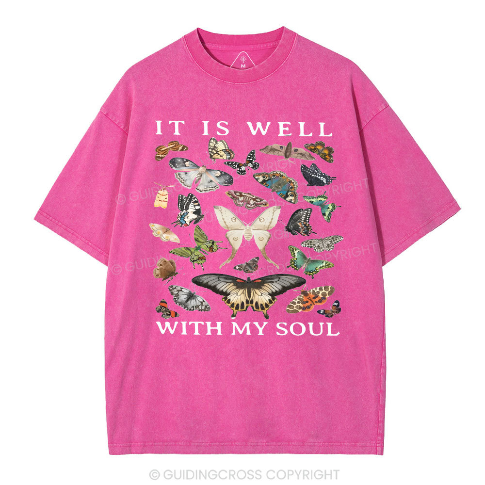 It Is Will With My Soul Christian Washed T-Shirt