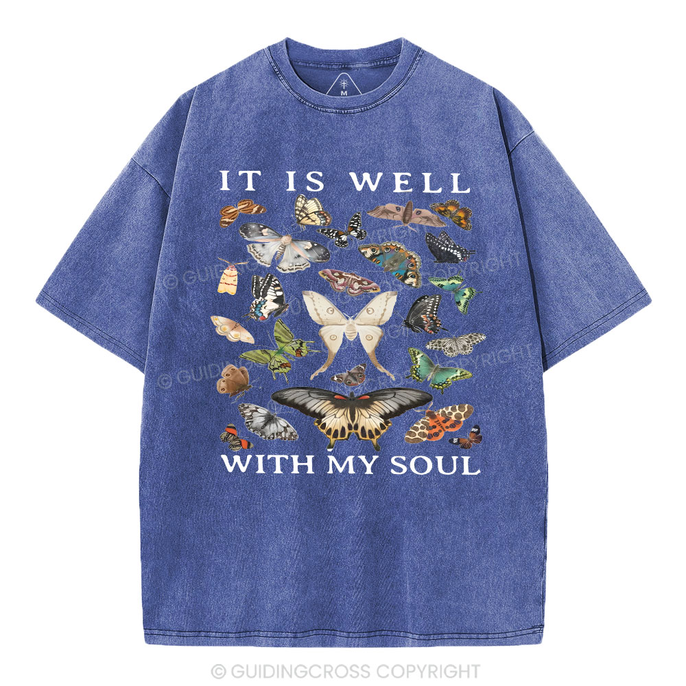 It Is Will With My Soul Christian Washed T-Shirt