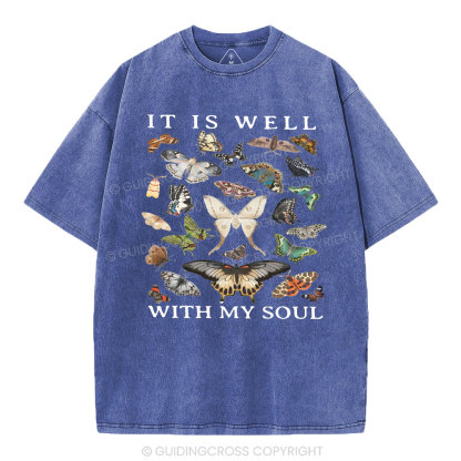 It Is Will With My Soul Christian Washed T-Shirt