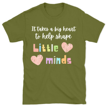 It Takes A Big Heart To Help  Ahape Christian T-Shirt