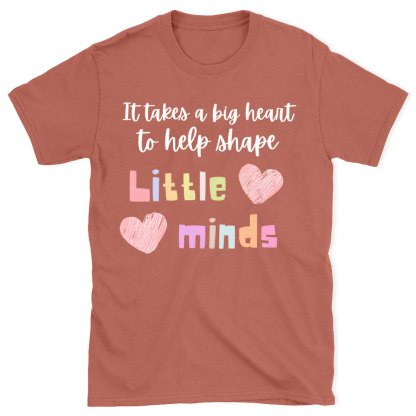 It Takes A Big Heart To Help  Ahape Christian T-Shirt