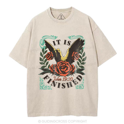 It is Finished Christian Washed T-Shirt