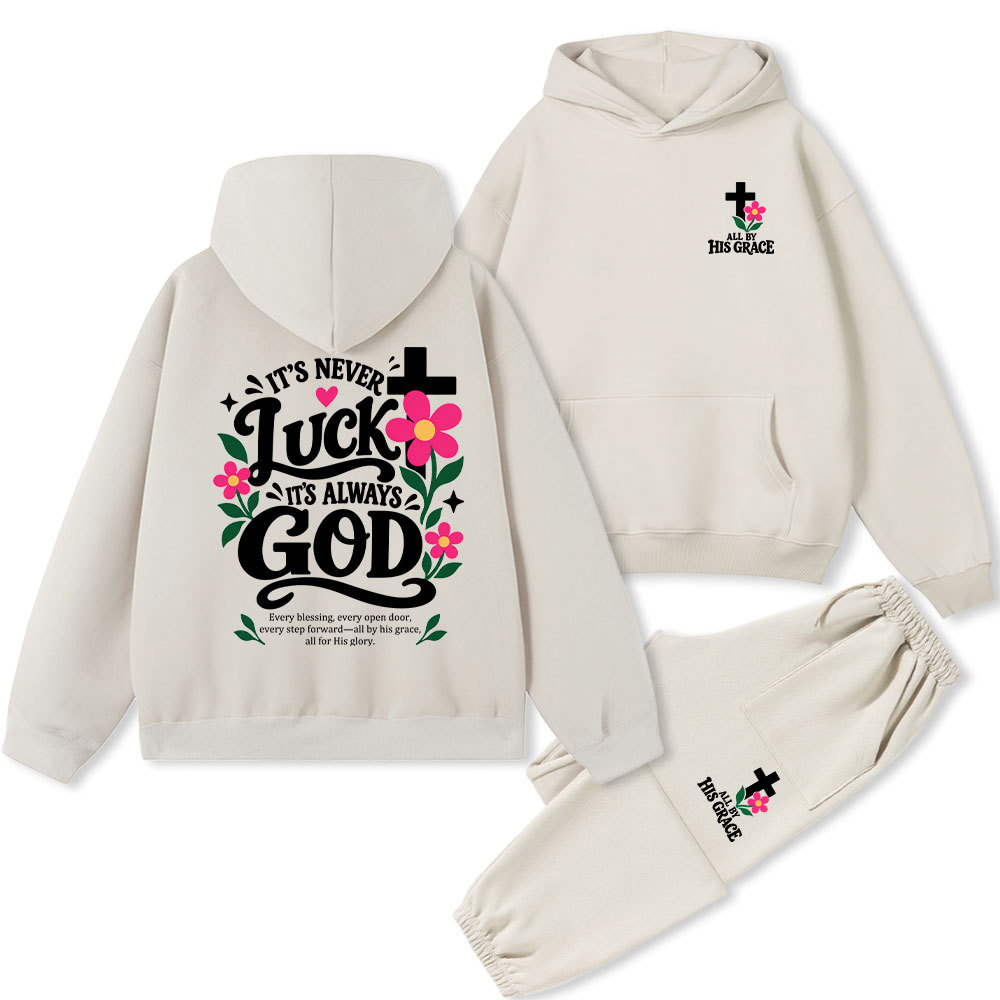 It’s Always God Christian Premium Fleece Hoodie Set 