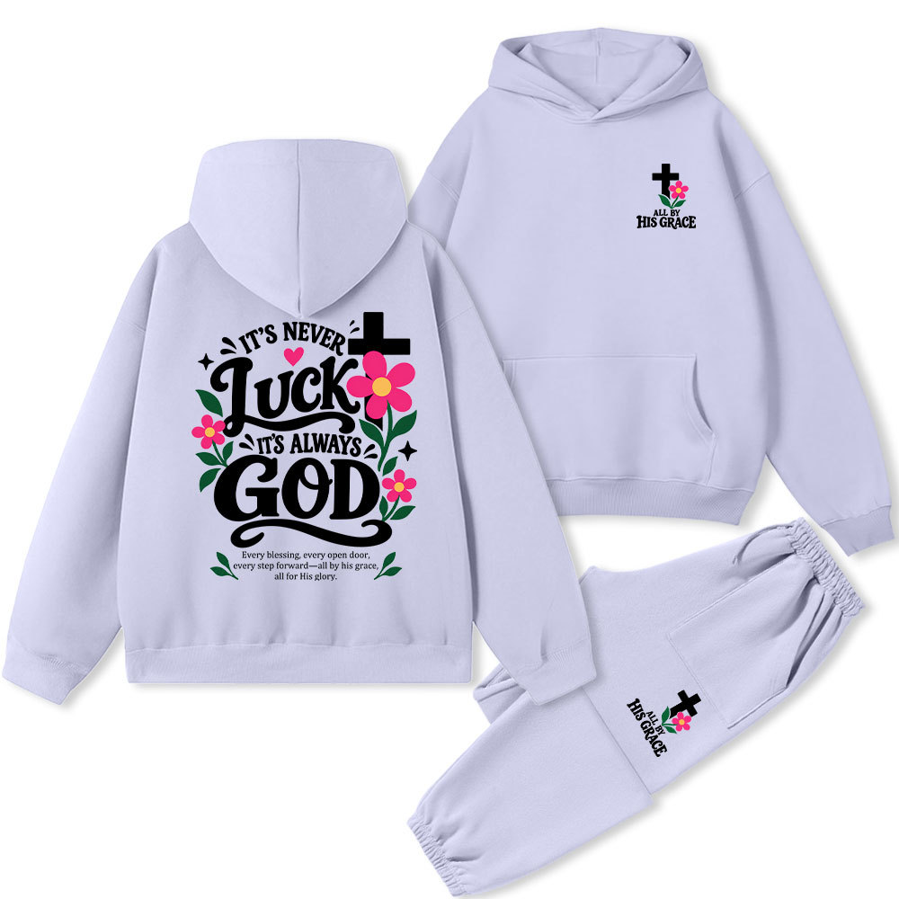 It’s Always God Christian Premium Fleece Hoodie Set 
