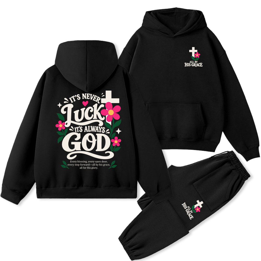 It’s Always God Christian Premium Fleece Hoodie Set 