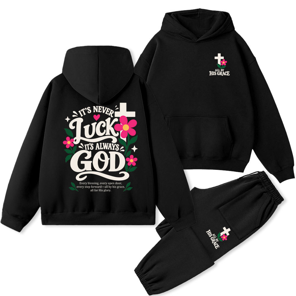 It’s Always God Christian Premium Fleece Hoodie Set 