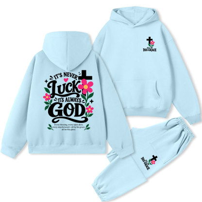 It’s Always God Christian Premium Fleece Hoodie Set 