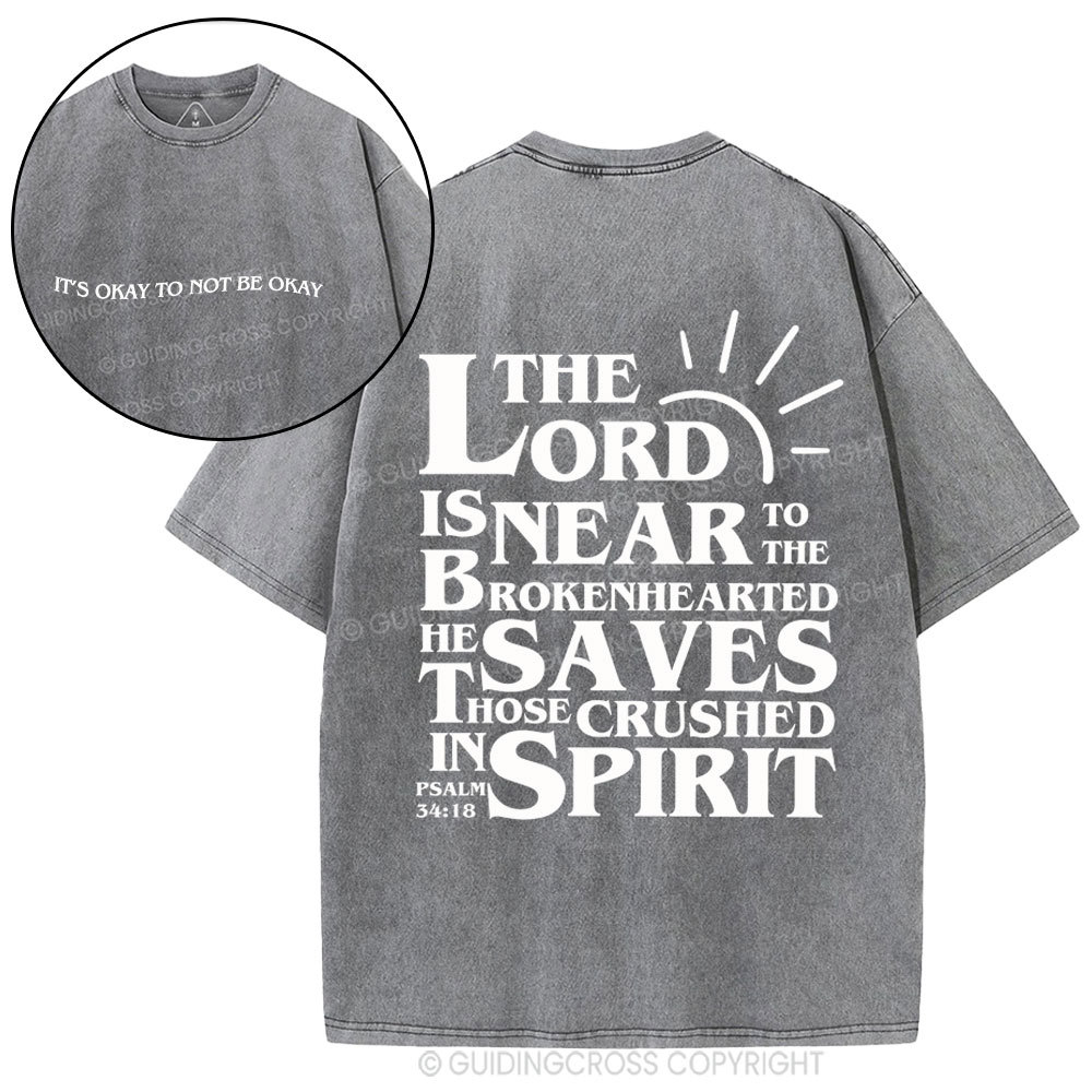 It's Okay To Not Be Okay Christian Washed T-Shirt