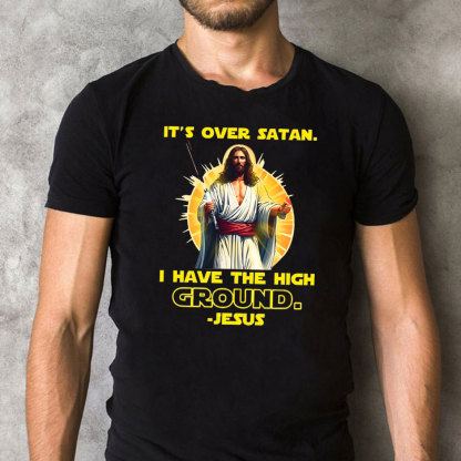 It's Over Satan Christian Washed T-Shirt