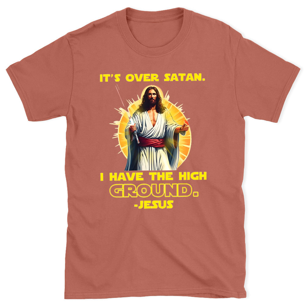 It's Over Satan Christian Washed T-Shirt