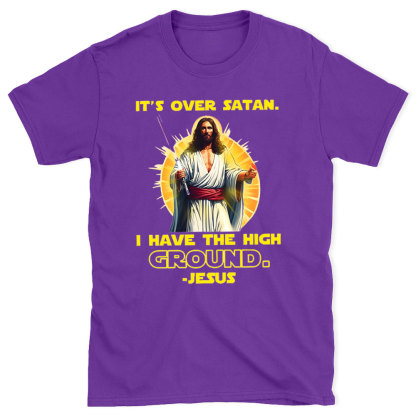 It's Over Satan Christian Washed T-Shirt
