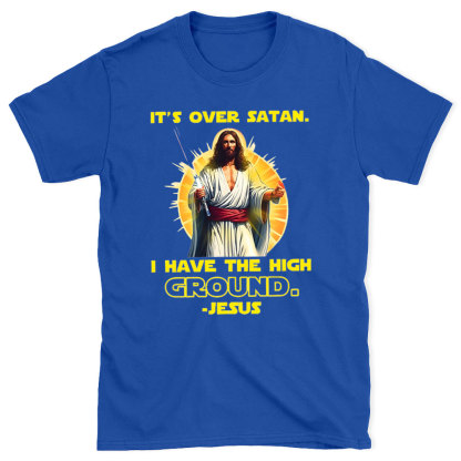 It's Over Satan Christian Washed T-Shirt