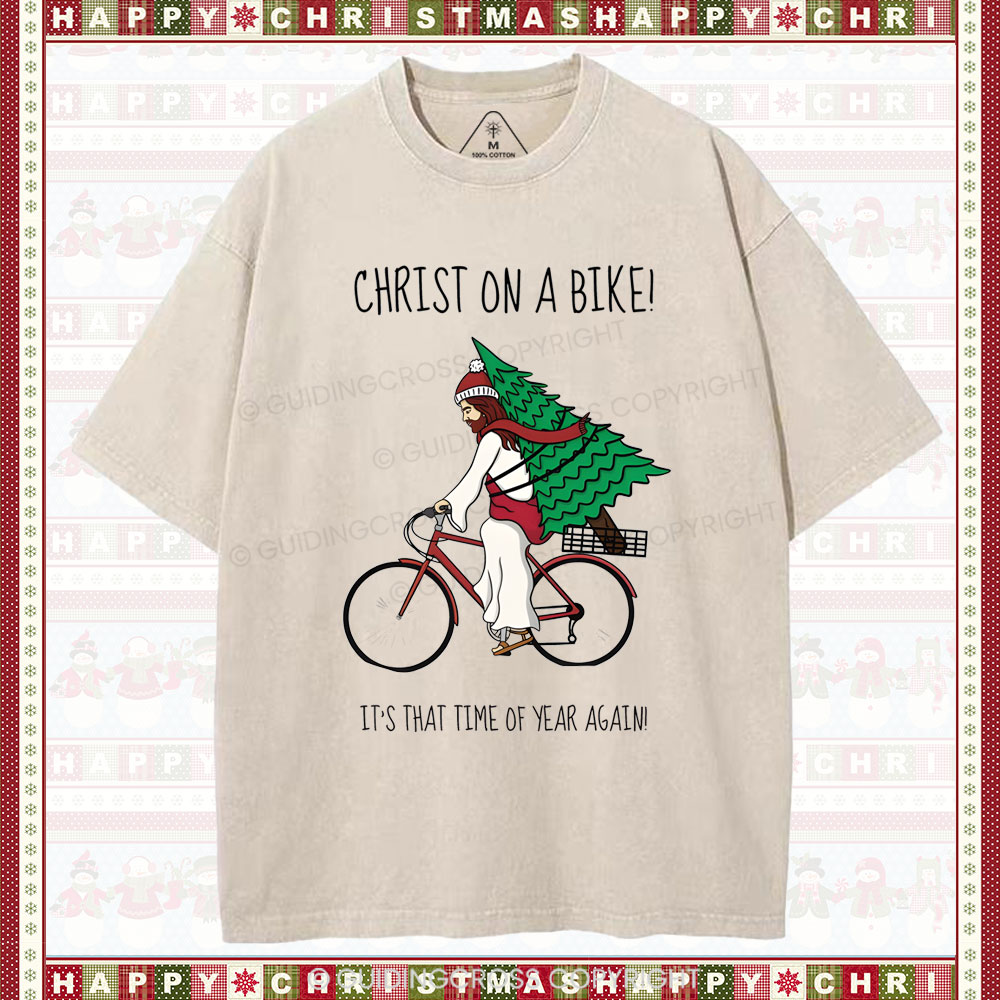 It's That Time Of Year Again Christian Washed T-Shirt