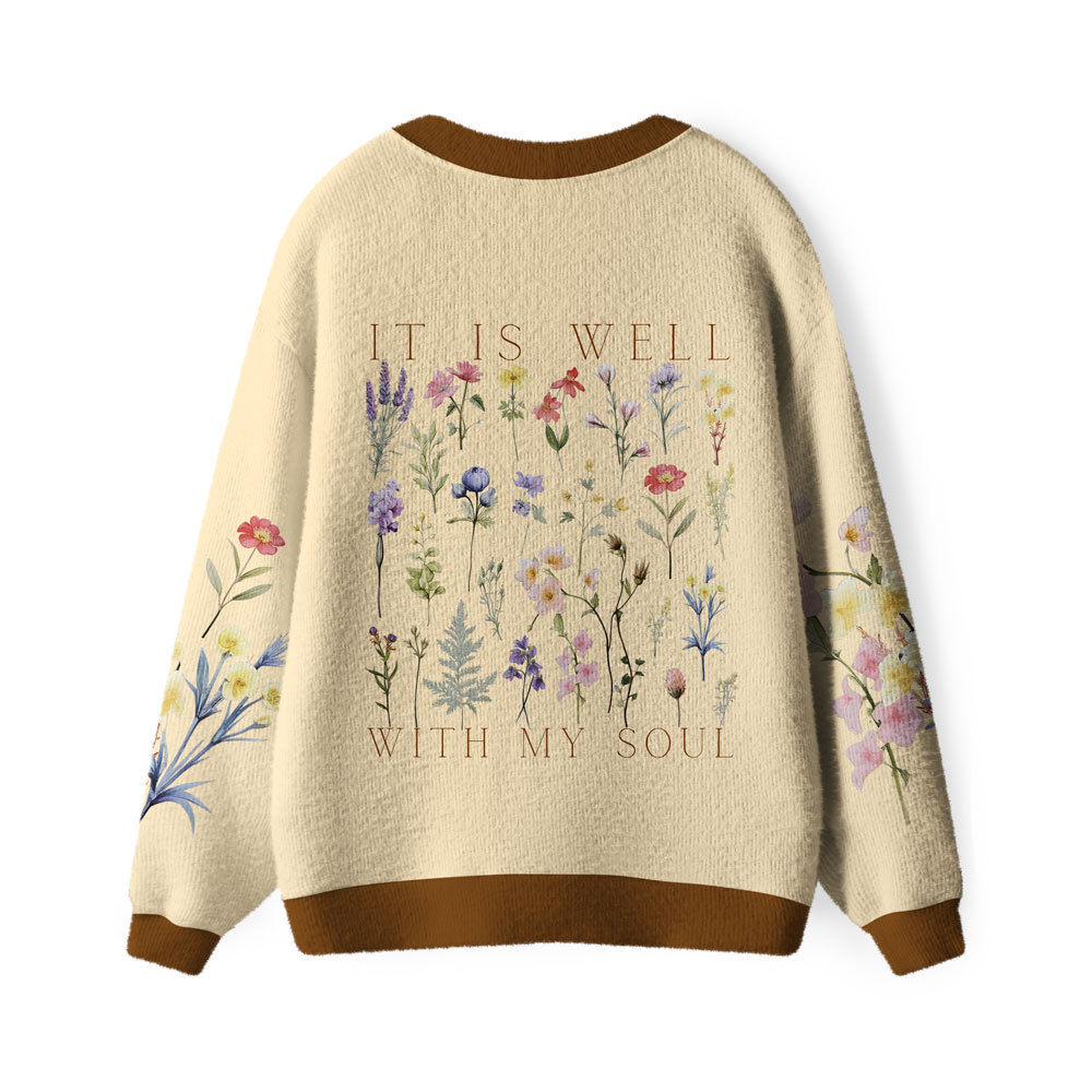 It's Well With My Soul Furry Christian Lightweight Cardigan